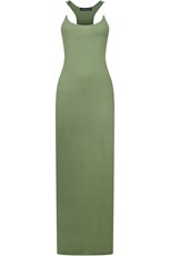 Y/Project INVISIBLE STRAP DRESS | OLIVE